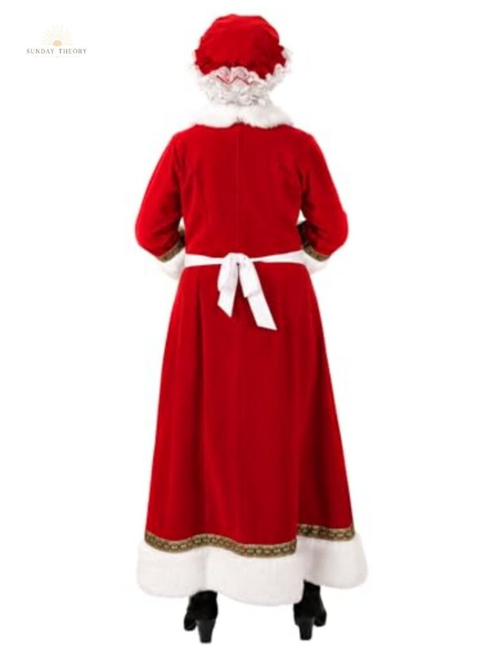 Mrs. Claus Costume Set with Hat & Wig, Plus Size, Deluxe